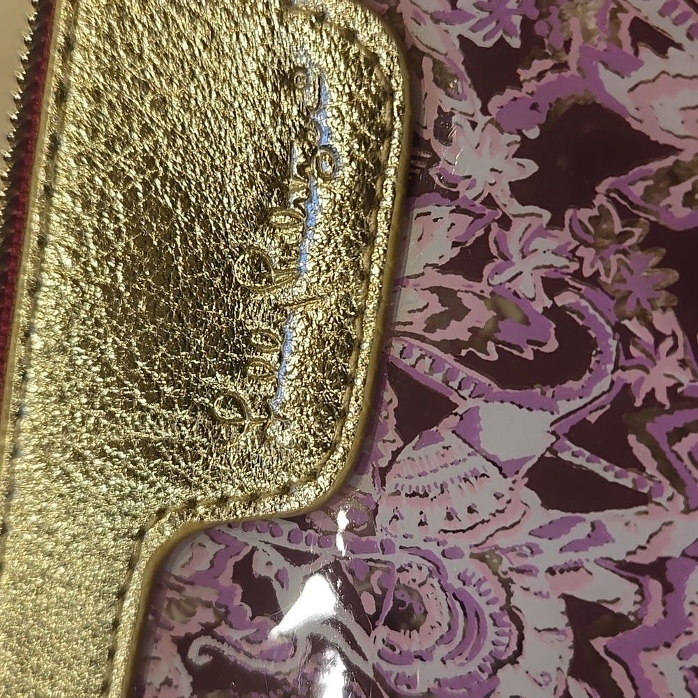 Lilly Pulitzer Mulberry Wild Ride Zipper Travel Pouch/Clutch - Picture 2 of 10